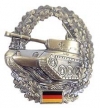 Abzeichen,Bw<br>Metall z.Barett<br>--- Panzertruppe