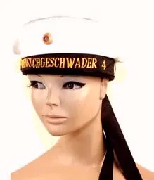 M�tze,Bw--- z.Uniform--- Marine--- m.B�ndern