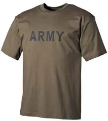 Hemd,US-ImitatTShirt Aufschrift Army--- oliv